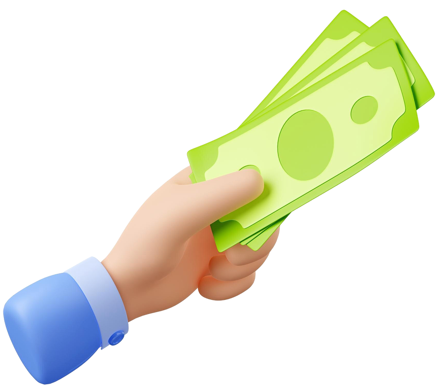 holding bank notes