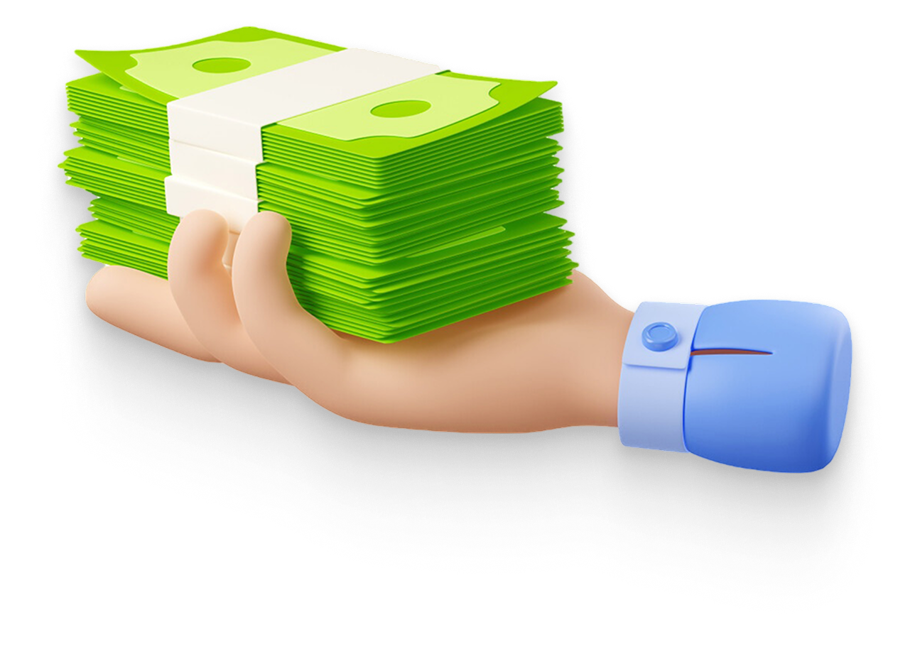 holding bank notes